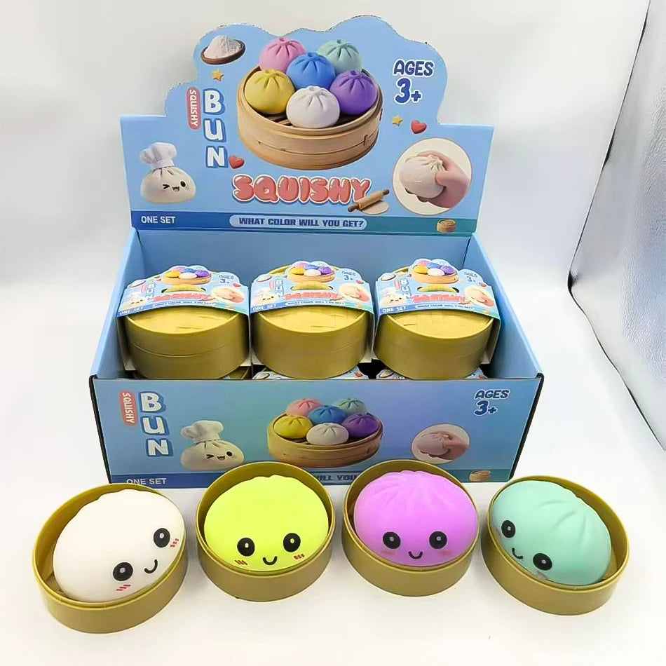 Boîte Mystère Squishy Dumpling Antistress – Jouet Sensoriel Relaxant et Moelleux (Blind Box Aléatoire)