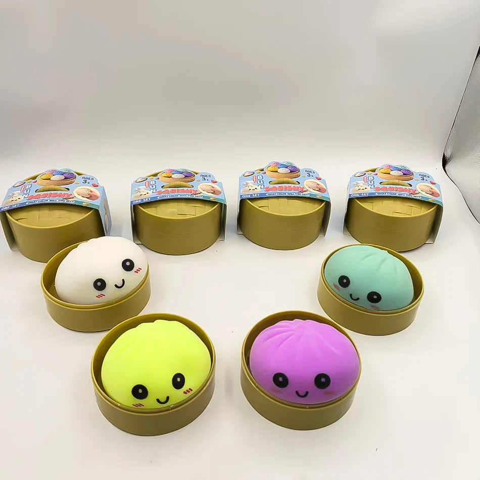 Boîte Mystère Squishy Dumpling Antistress – Jouet Sensoriel Relaxant et Moelleux (Blind Box Aléatoire)