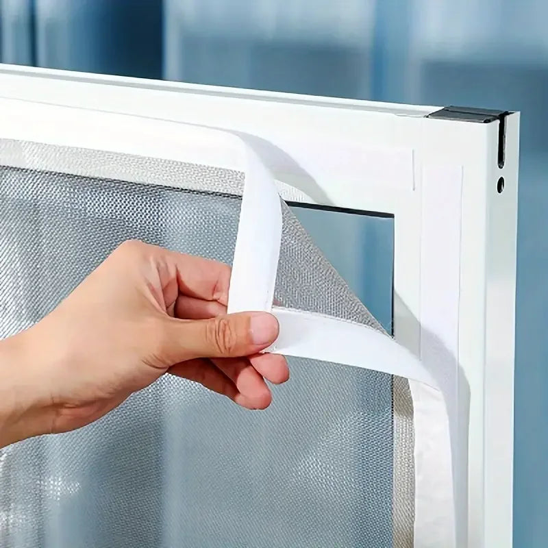 Moustiquaire de Fenêtre et Porte Blanche – Filet de Protection Anti-Moustique et Insectes (Tailles Multiples)