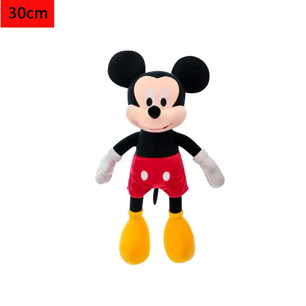 Peluche Disney Officielle Bandai – Mickey, Minnie, Donald & Daisy en Coton Doux, Cadeau d'Anniversaire et Noël (Certifié CE)