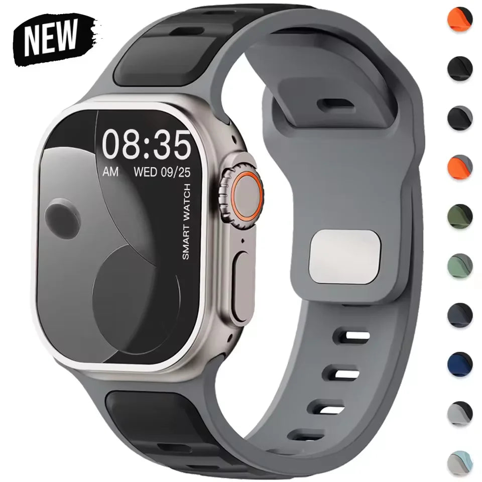 Premium Bracelet Sport en Silicone pour Apple Watch