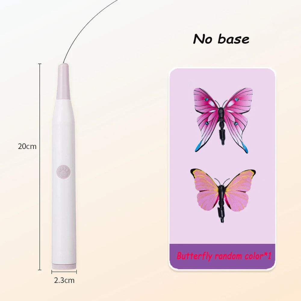 Jouet Automatique pour Chat – Papillon Interactif Rotatif à 360° pour Stimuler l'Instinct de Chasse et Anti-Ennui