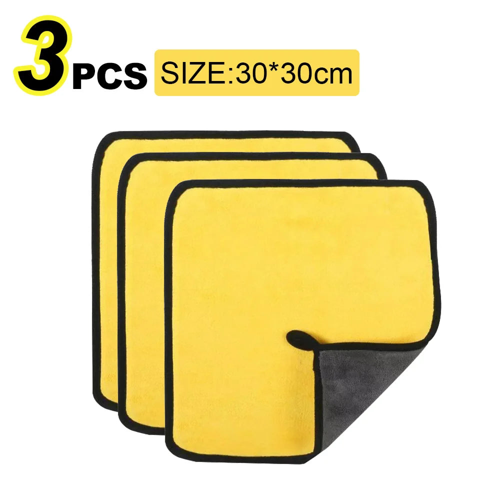 Chiffon Microfibre Nettoyage Auto Premium – Serviette de Séchage et Lustrage Haute Densité pour Voiture (Pack Multiples)