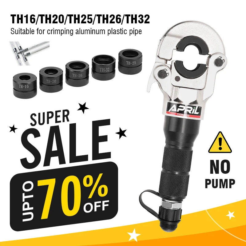 Pince à Sertir Hydraulique Professionnelle pour Tubes PEX et Cuivre