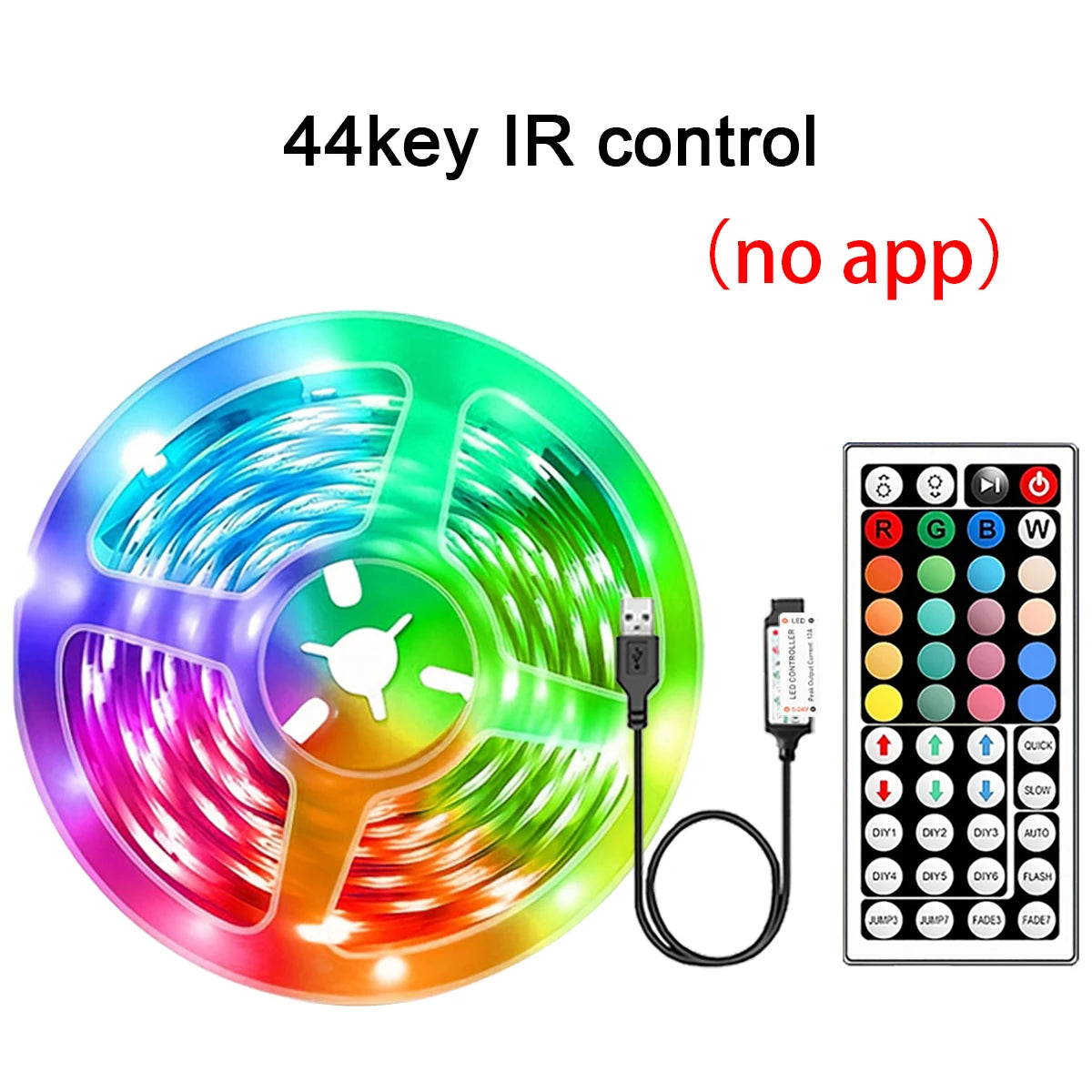 Ruban LED RGB Connecté – Bande Lumineuse Intelligente avec Contrôle par Application & Télécommande pour Décoration Chambre