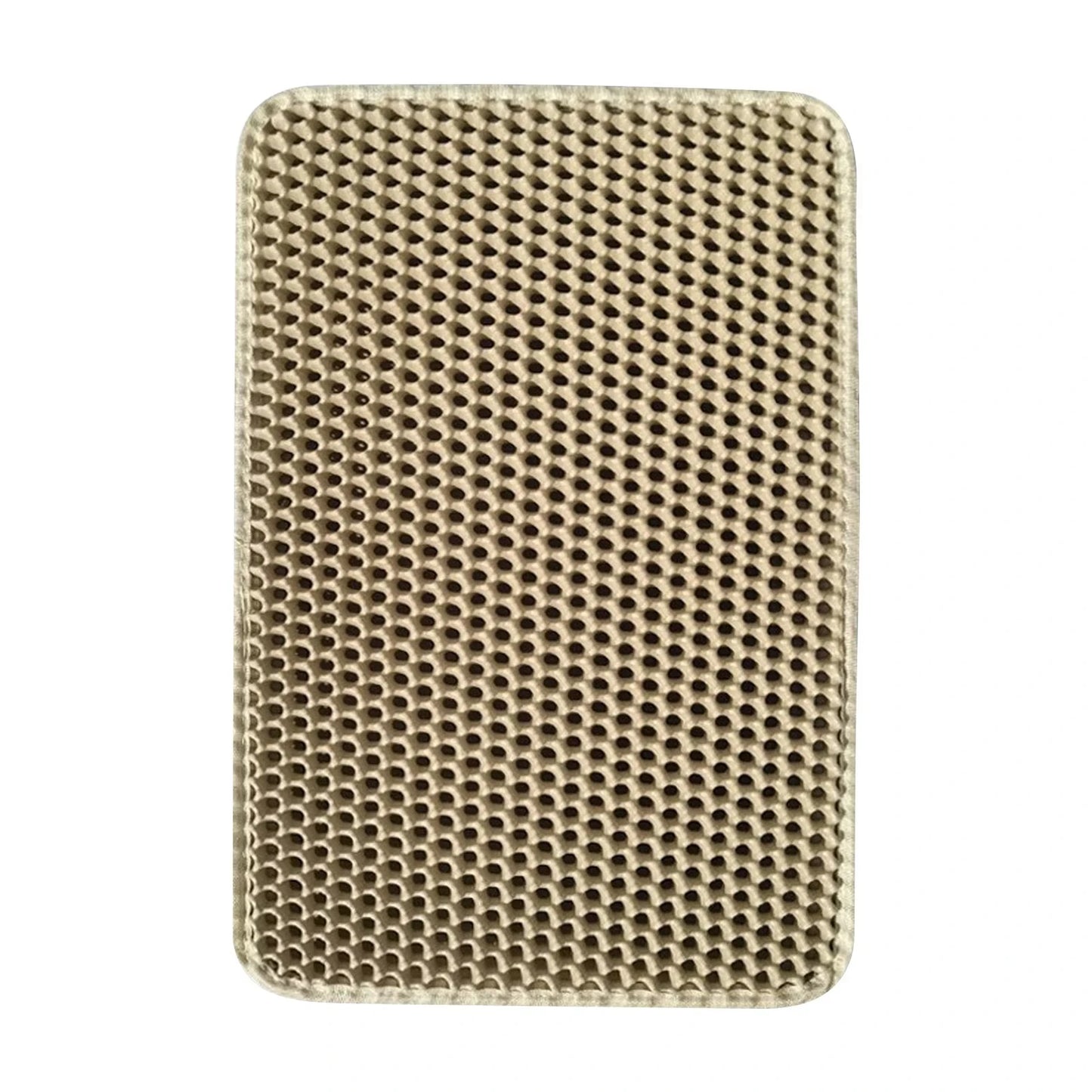 Tapis de Litière pour Chat Double Couche Imperméable – Tapis Récupérateur de Sable Anti-Dérapant et Lavable en EVA