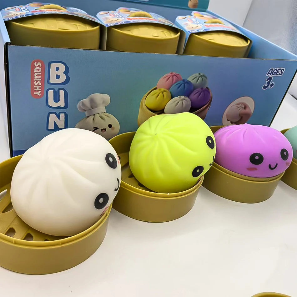Boîte Mystère Squishy Dumpling Antistress – Jouet Sensoriel Relaxant et Moelleux (Blind Box Aléatoire)