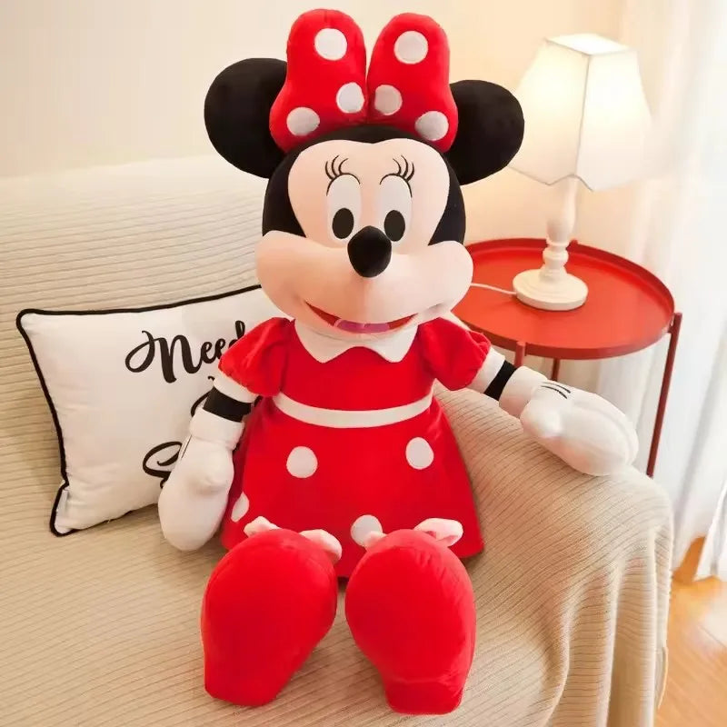 Peluche Disney Officielle Bandai – Mickey, Minnie, Donald & Daisy en Coton Doux, Cadeau d'Anniversaire et Noël (Certifié CE)