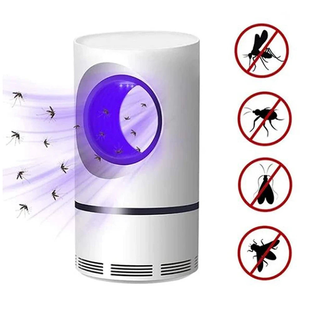 Lampe Anti-Moustique Électrique LED – Destructeur d'Insectes Silencieux & Piège UV USB pour Maison & Chambre